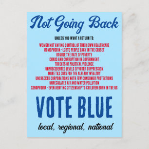 Cartão Postal Votar Azul sair da votação