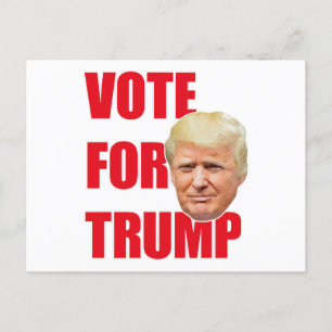 Cartão Postal Votar para o trunfo