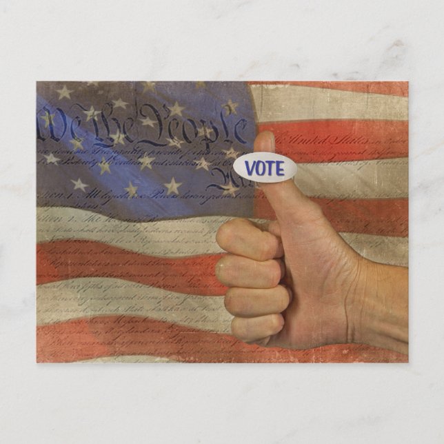 Cartão Postal Vote! (Frente)