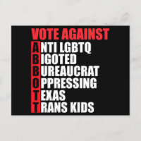 Vote Contra Greg Abbott Texas Democrata Acróstico