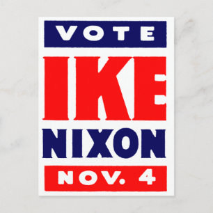 Cartão Postal Vote Ike, Nixon em 1952