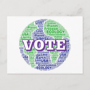 Cartão Postal VOTE (Planeta Terra - Ecologia)