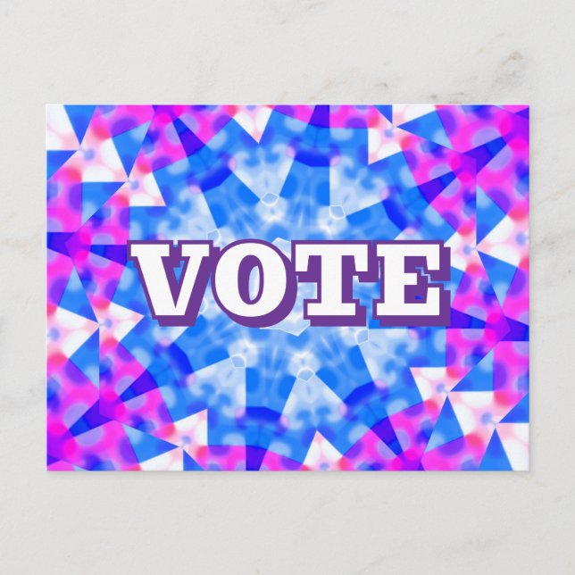 Cartão Postal VOTE (Você Pode Mudar as Palavras) (Frente)