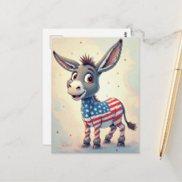 Cartão Postal Voto de Burro da Bandeira Patriótica