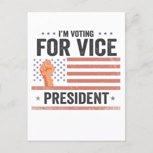 Cartão Postal Voto para o Vice-Presidente Trump Eletion Gift