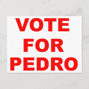 Cartão Postal Votos A Favor De Pedro