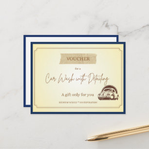 Cartão Postal Voucher de Presente 'Detalhes' Divertido