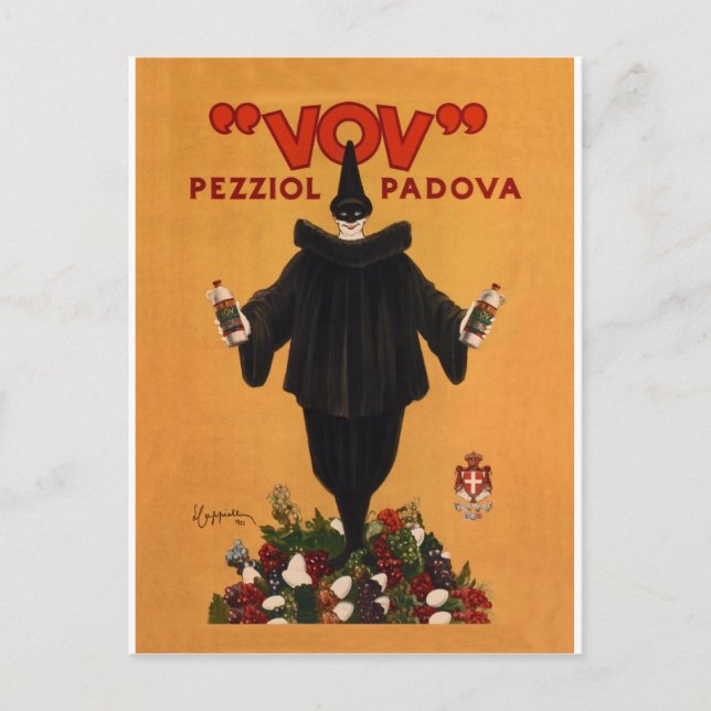 Cartão Postal Vov Pezziol Padova ~ Leonetto Cappiello Itália 192 (Frente)