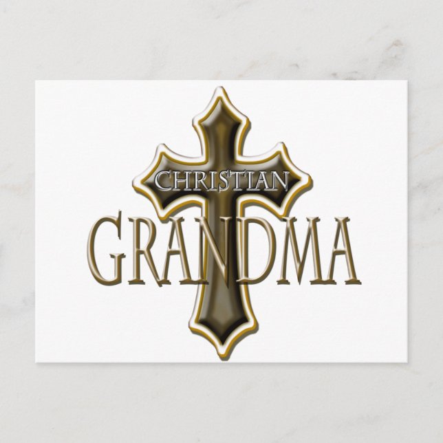 Cartão Postal Vovó Cristã (Frente)
