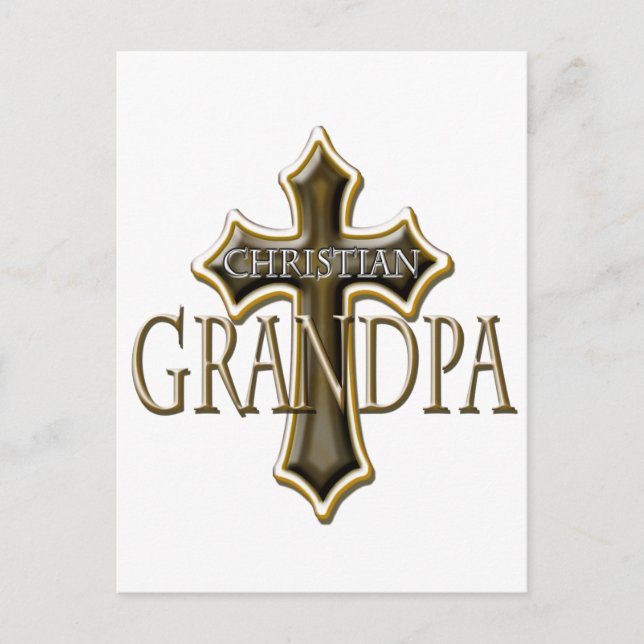 Cartão Postal Vovô cristão (Frente)