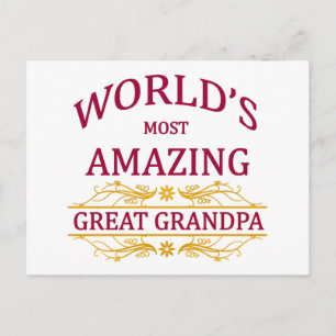 Cartão Postal Vovô Excelente incrível