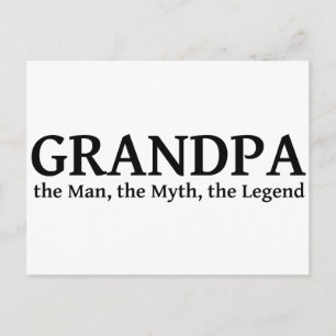 Cartão Postal Vovô O Mito O Homem A Lenda