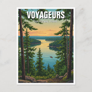 Cartão Postal Voyageurs National Park Minnesota Sunset