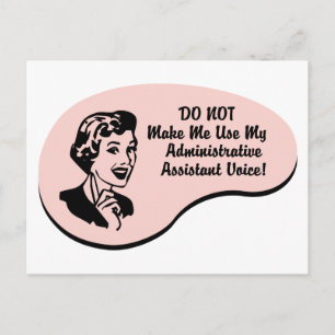 Cartão Postal Voz do Assistente Administrativo