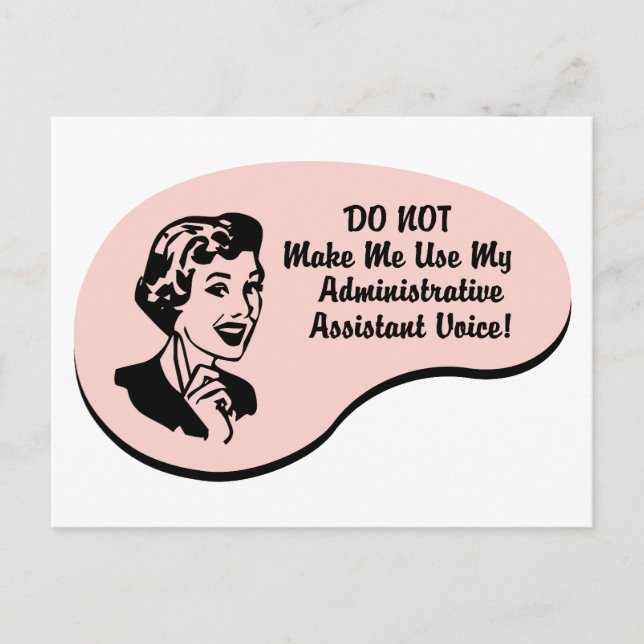 Cartão Postal Voz do Assistente Administrativo (Frente)