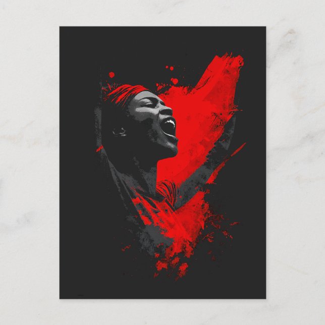 Cartão Postal Voz em Vermelho (Frente)