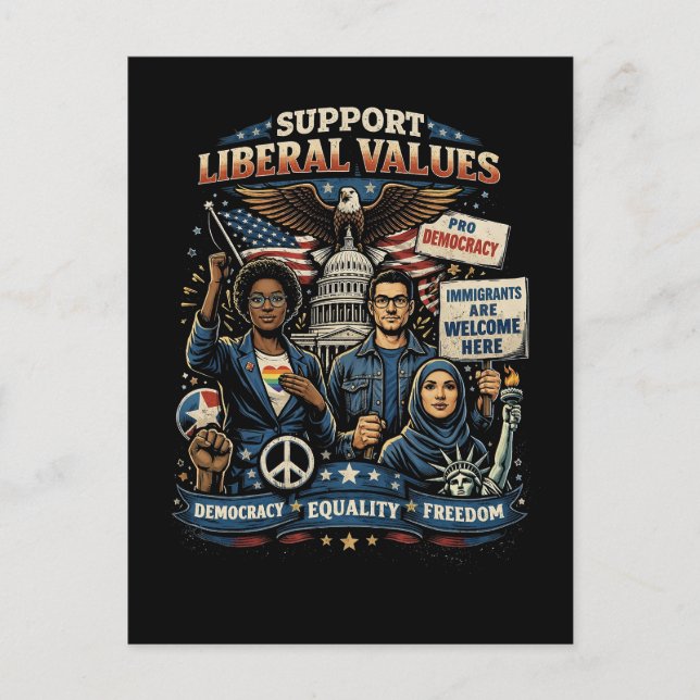 Cartão Postal Vozes da Liberdade (Frente)