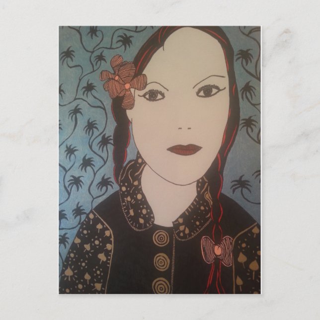 Cartão Postal Vrouw (Frente)