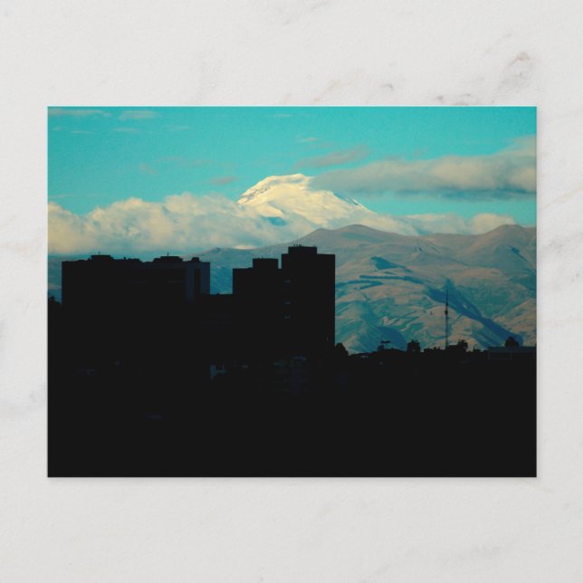Cartão Postal vulcão Cayambe (Frente)