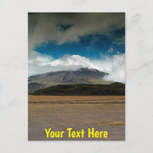 Cartão Postal vulcão Cotopaxi personalizável, Equador