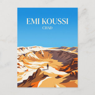 Cartão Postal Vulcão Emi Koussi Chade