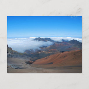 Cartão Postal vulcão Haleakala e cratera, Maui Havaí