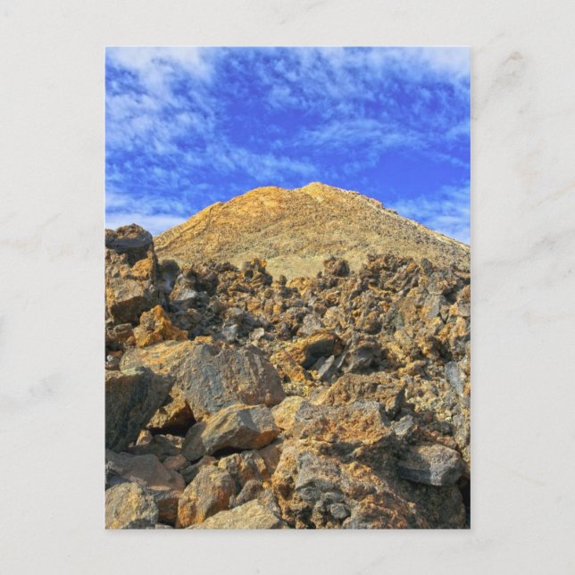 Cartão Postal Vulcão Monte Teide em Tenerife (Frente)