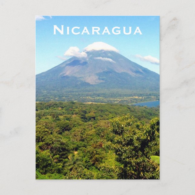 Cartão Postal vulcão nicaragua (Frente)