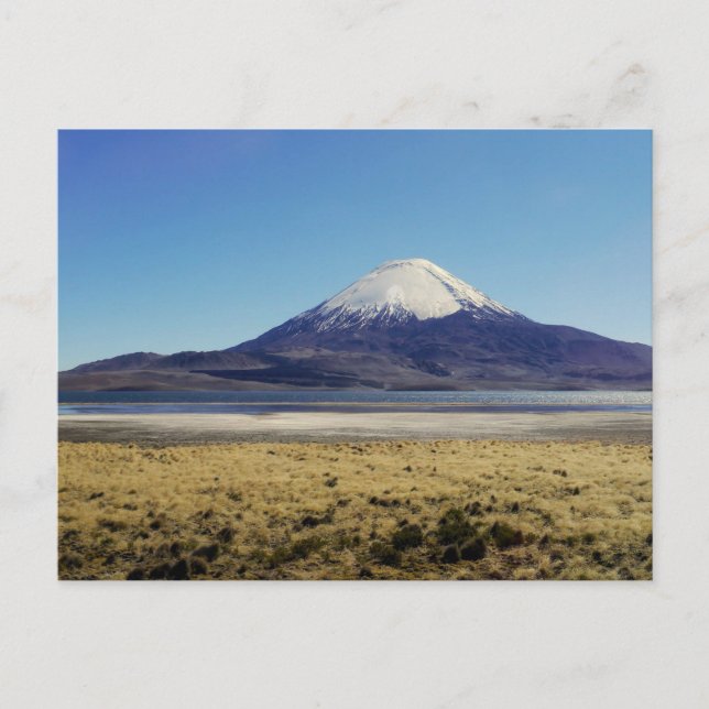 Cartão Postal Vulcão no Chile Norte (Frente)