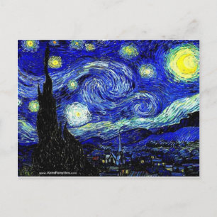 Cartão Postal vVan Gogh Starry Night Fine Art