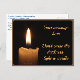 Cartão Postal Vykort — Candle