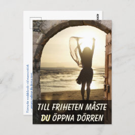 Cartão Postal Vykort — Frihetens dörr