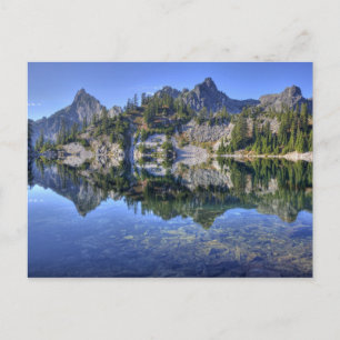 Cartão Postal WA, Alpine Lakes Wilderness, Gem Lake, with 2