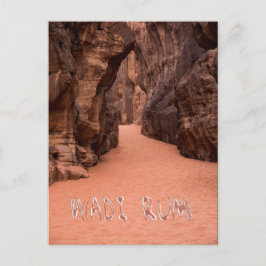 Cartão Postal Wadi Rum, Deserto Vermelho na Jordânia