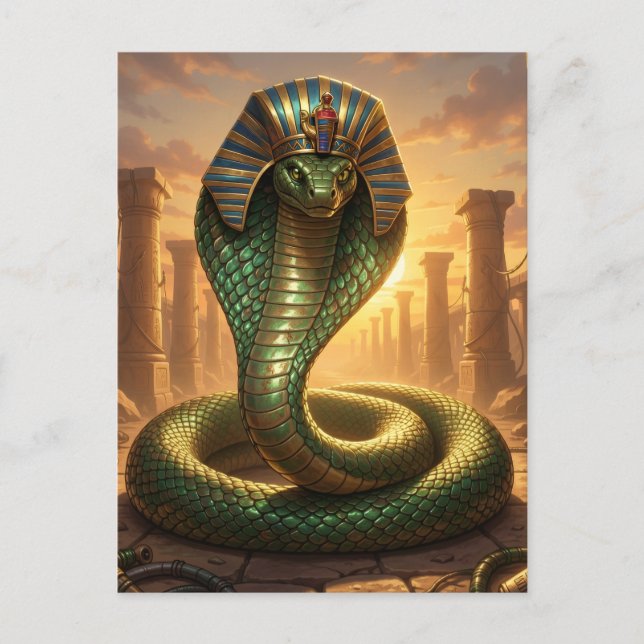 Cartão Postal Wadjet – Ägyptische Schlangengöttin´6 (Frente)