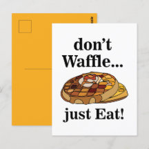 Waffle Dessert Comida Engraçado