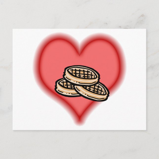 Cartão Postal waffles (Frente)