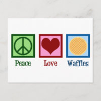 Waffles do Peace Love