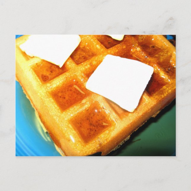 Cartão Postal Waffles Elétricos (Frente)