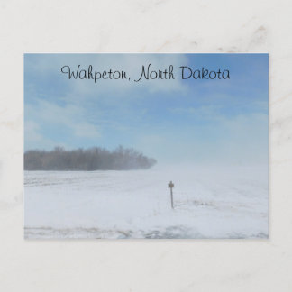 Cartão Postal Wahpeton, Dakota do Norte Snow