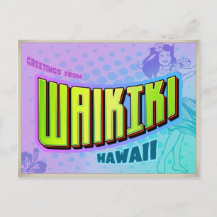 CARTÃO POSTAL WAIKIKI