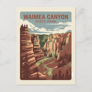 Cartão Postal Waimea Canyon State Park, Havaí