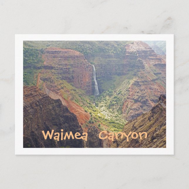 CARTÃO POSTAL, WAIMEA CANYON/WATERFALLS, KAUAI, HA (Frente)