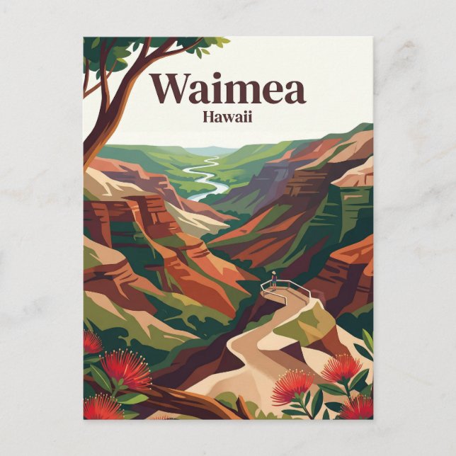 Cartão Postal Waimea EUA (Frente)