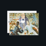 Cartão Postal Waiter at the Boating Party (Renoir)<br><div class="desc">* A re-edit of the art of Pierre-Auguste Renoir. "The Luncheon of the Boating Party" * Ever-so efficient and attentive waiter * A nice gift for yourself, Renoir Fans or gift for art student. * Use this card for greetings, invitation, Thank You note or information card. * Have your text...</div>