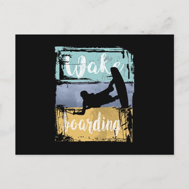Cartão Postal Wakeboard Retro Wakeboard (Frente)