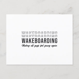Cartão Postal Wakeboard Wakeboard Fazer Caras antigas se sentire