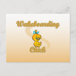 Cartão Postal Wakeboarding Chick
