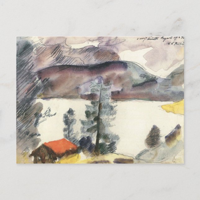 Cartão Postal Walchensee por Lovis Corinth (Frente)