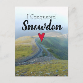 Cartão Postal Wales Conquistou a paisagem de Snowdon Welsh Rail
